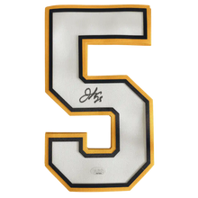 Jordan Kyrou St Louis Blues Autographed White/ Yellow Loose Jersey #5 - JSA COA