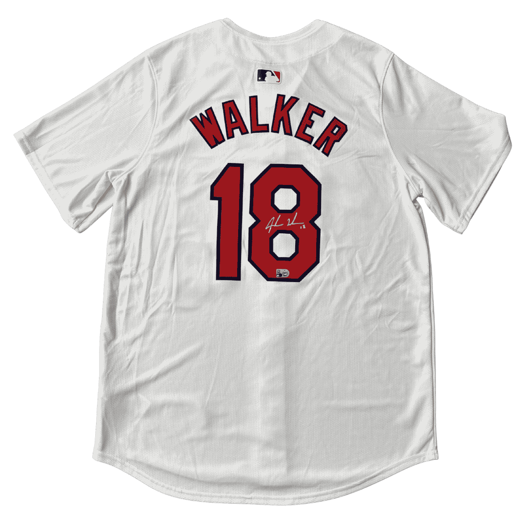 Jordan Walker St Louis Cardinals Autographed Home Jersey - MLB COA