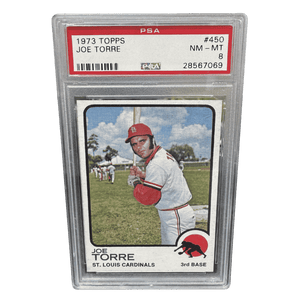 Joe Torre PSA 8 1973 Topps Card #450
