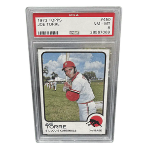 Joe Torre PSA 8 1973 Topps Card #450