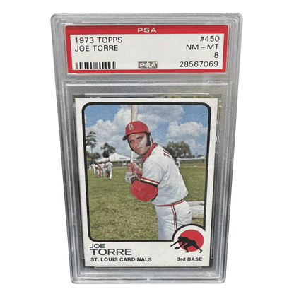 Joe Torre PSA 8 1973 Topps Card #450