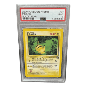 Pikachu PSA 9 2000 Pokemon Promo Black Star Card #27