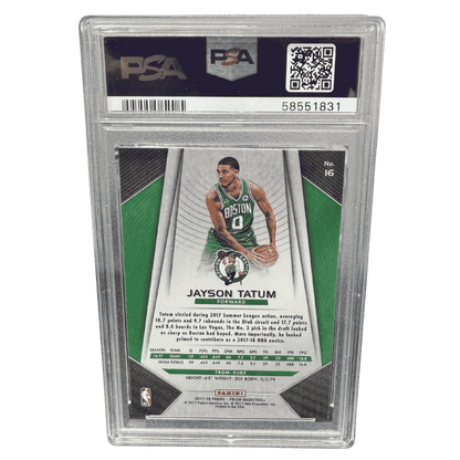 Jayson Tatum PSA 10 2017 Panini Prizm Rookie RC Card #16