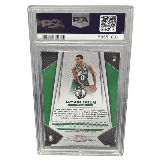 Jayson Tatum PSA 10 2017 Panini Prizm Rookie RC Card #16