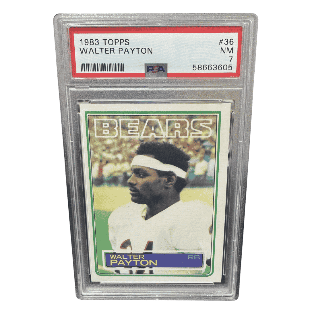 Walter Payton PSA 7 1983 Topps Card #36