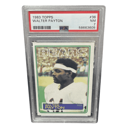 Walter Payton PSA 7 1983 Topps Card #36