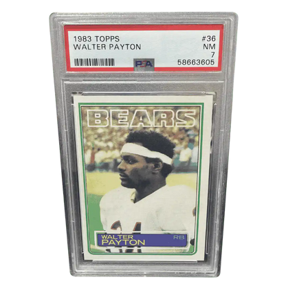 Walter Payton PSA 7 1983 Topps Card #36