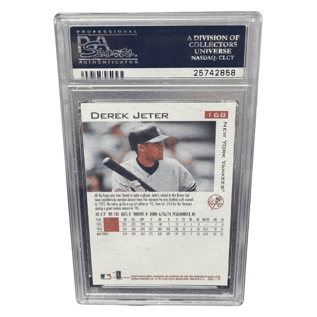 Derek Jeter PSA 10 1997 Fleer Card #168