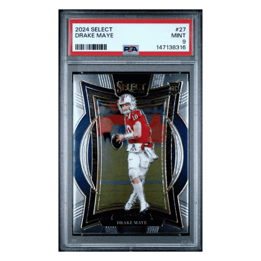 Drake Maye PSA 9 2024 Panini Select Rookie RC Card #27