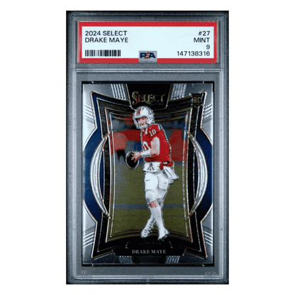 Drake Maye PSA 9 2024 Panini Select Rookie RC Card #27