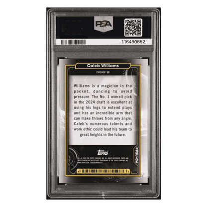 Caleb Williams PSA 10 2024 Topps Cosmic Chrome Planetary Pursuit Sun Case Hit Card #CW