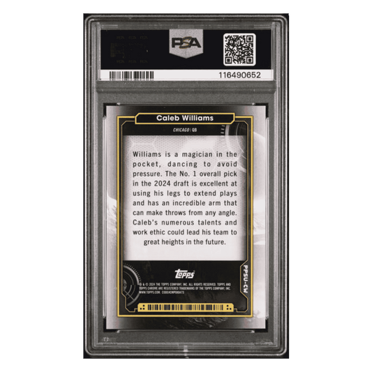 Caleb Williams PSA 10 2024 Topps Cosmic Chrome Planetary Pursuit Sun Case Hit Card #CW