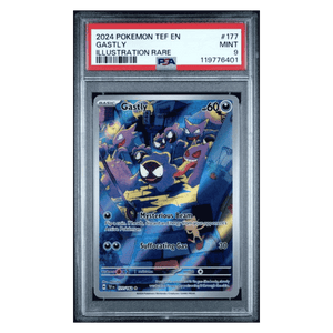 Gastly PSA 9 2024 Pokemon Temporal Forces Illustration Rare Card #177