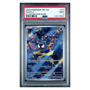 Gastly PSA 9 2024 Pokemon Temporal Forces Illustration Rare Card #177