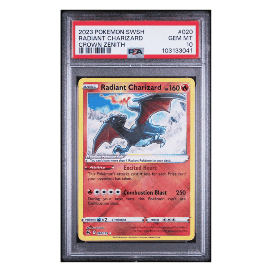 Radiant Charizard PSA 10 2023 Pokemon Sword & Shield Crown Zenith Card #020