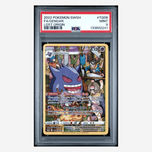 Full Art Gengar PSA 9 2022 Pokemon Sword & Shield Lost Origin Card #TG06