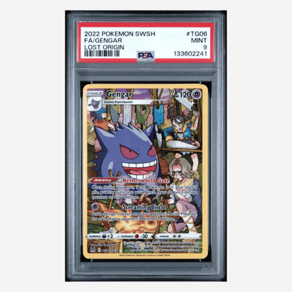 Full Art Gengar PSA 9 2022 Pokemon Sword & Shield Lost Origin Card #TG06