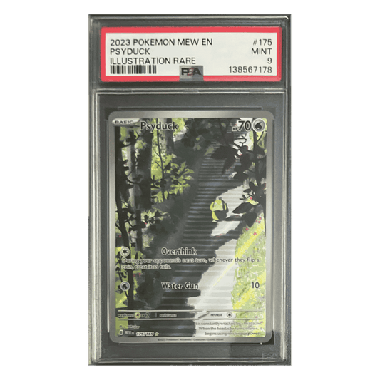Psyduck PSA 9 2023 Pokemon Mew Illustration Rare Card #175