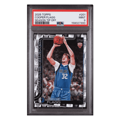 Cooper Flagg PSA 9 2025 Topps Season Tip Off Rookie RC Card #201