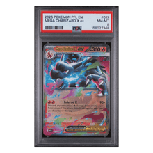 Mega Charizard X ex PSA 8 2025 Pokemon Phantasmal Flames Card #013