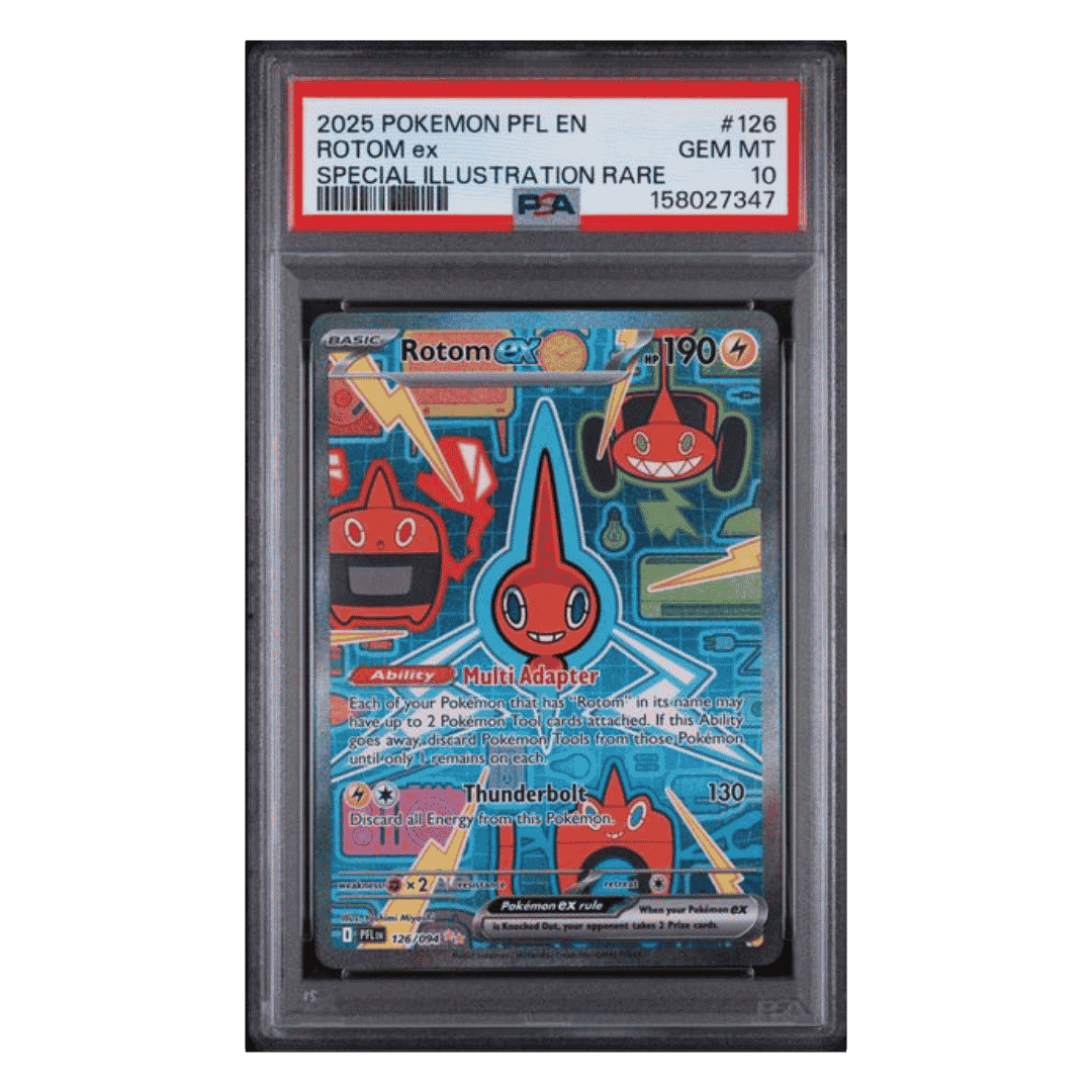 Rotom ex PSA 10 2025 Pokemon Phantasmal Flames Special Illustration Rare Card #126
