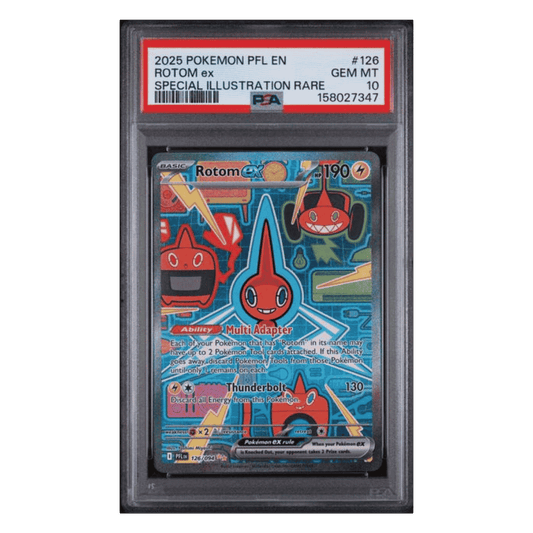 Rotom ex PSA 10 2025 Pokemon Phantasmal Flames Special Illustration Rare Card #126