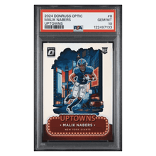 Malik Nabers PSA 10 2024 Panini Donruss Optic Uptowns Rookie RC Card #6
