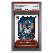 Malik Nabers PSA 10 2024 Panini Donruss Optic Uptowns Rookie RC Card #6