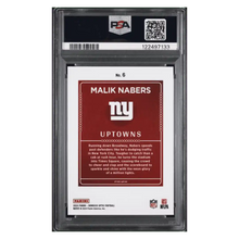 Malik Nabers PSA 10 2024 Panini Donruss Optic Uptowns Rookie RC Card #6