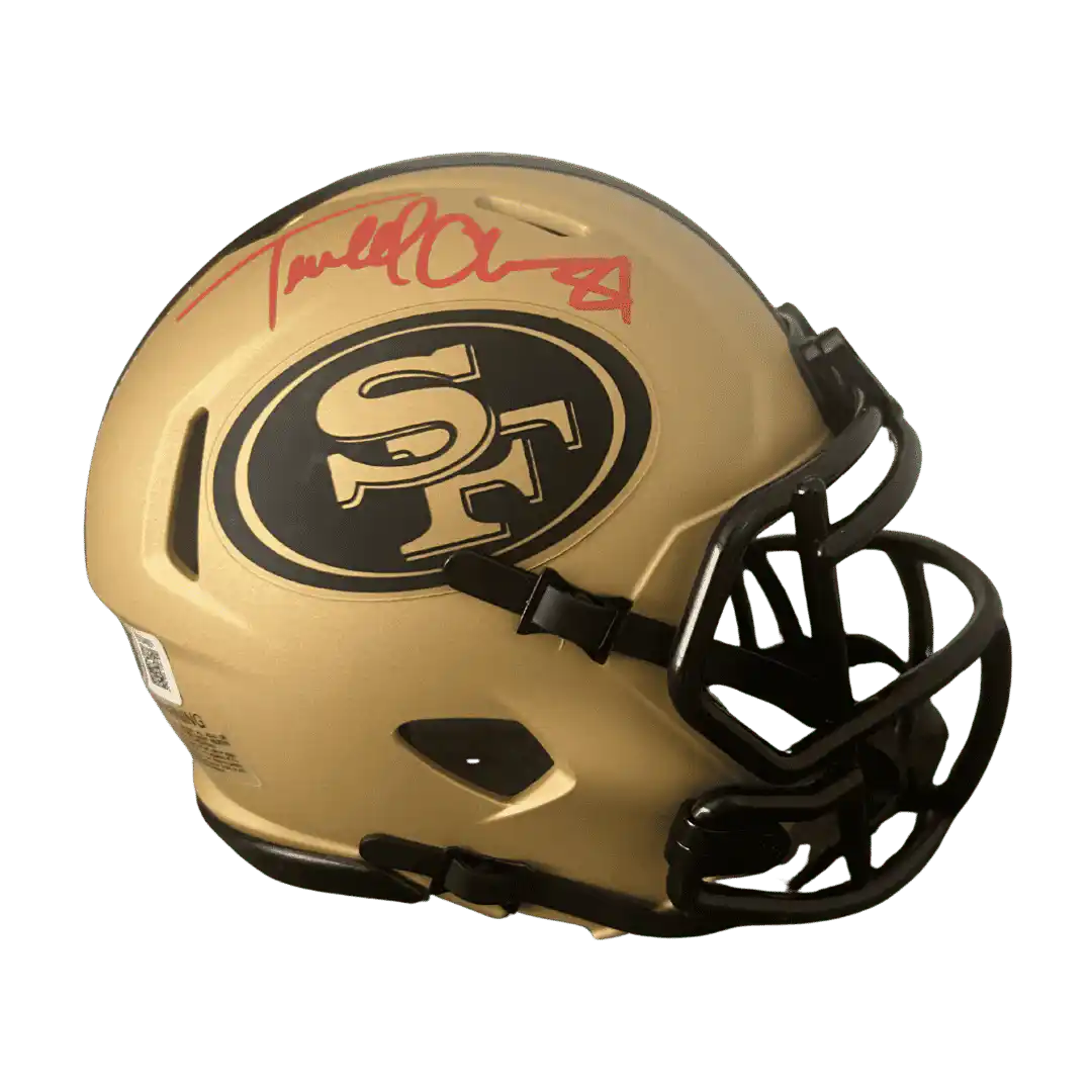 Terrell Owens San Francisco 49ers Autographed Rave Mini Speed Helmet - Beckett COA