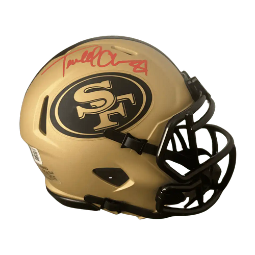 Terrell Owens San Francisco 49ers Autographed Rave Mini Speed Helmet - Beckett COA