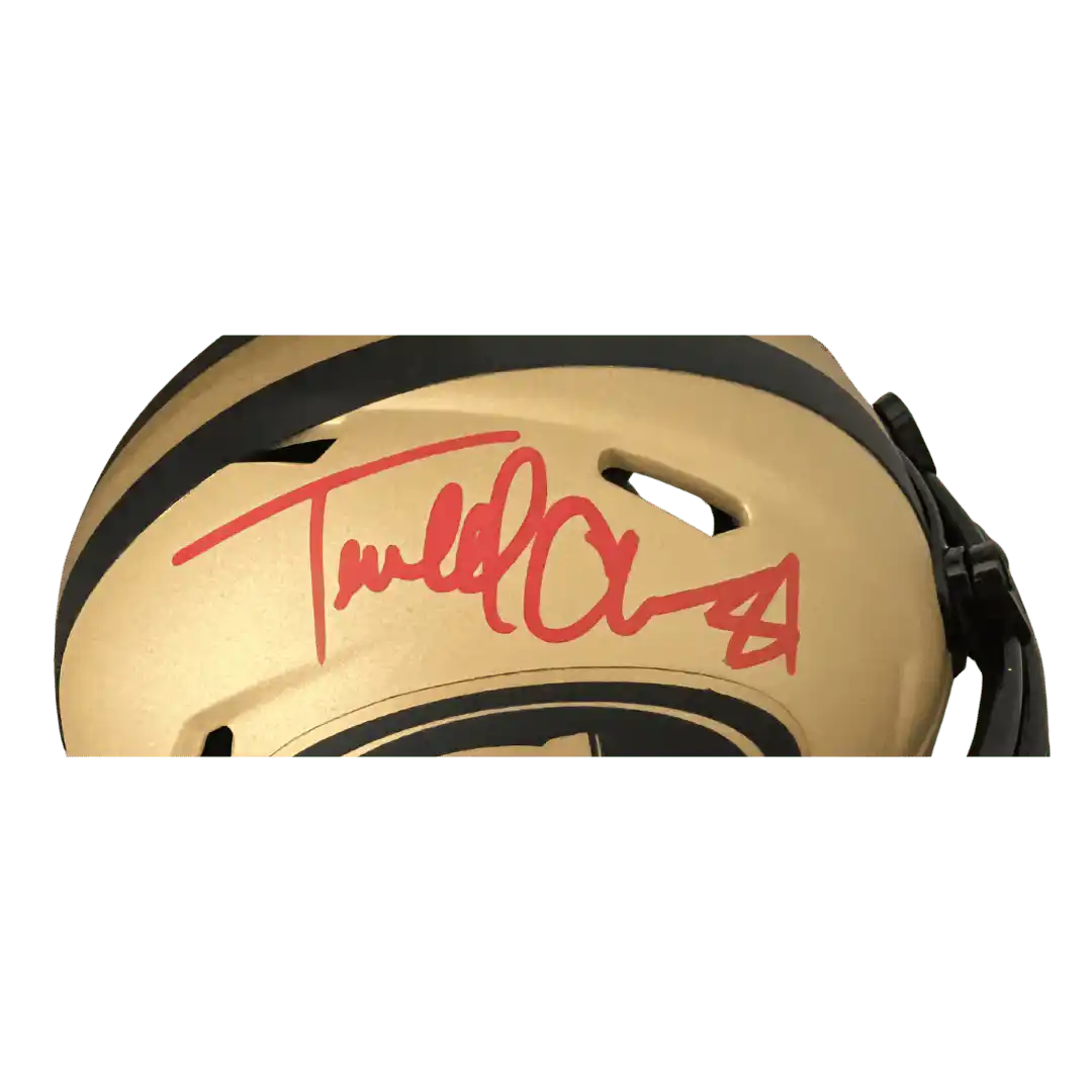 Terrell Owens San Francisco 49ers Autographed Rave Mini Speed Helmet - Beckett COA