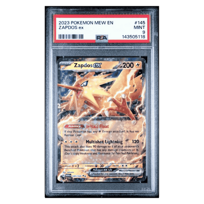 Zapdos ex PSA 9 2023 Pokemon Mew Card #145