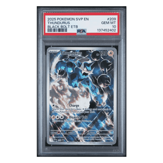 Thundurus PSA 10 2025 Pokemon Scarlet & Violet Promo Black Bolt ETB Card #209