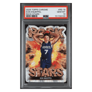 Kon Knueppel PSA 10 2025 Topps Chrome Rock Stars Rookie RC SSP Card #RS-19