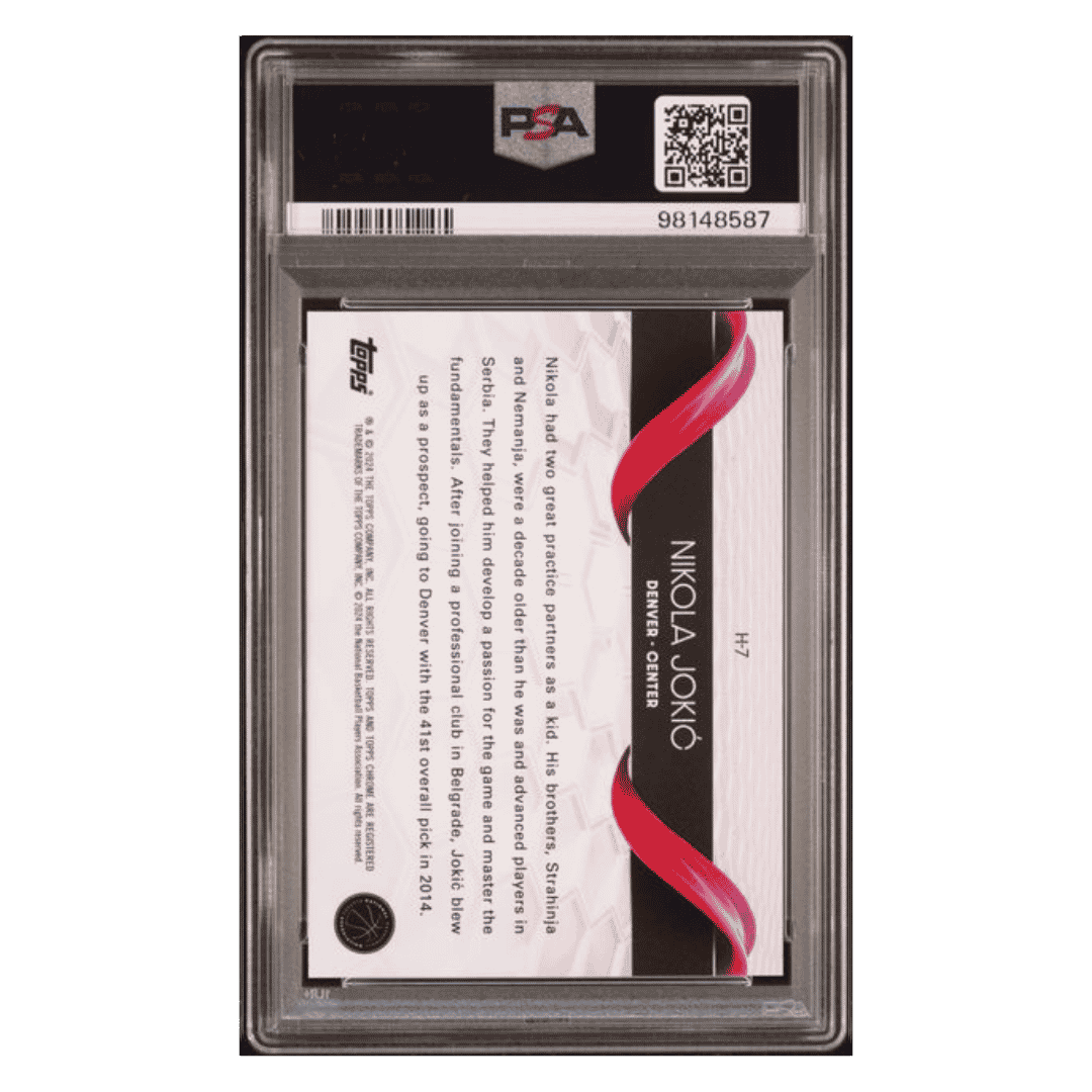 Nikola Jokic PSA 10 2023 Topps Chrome Helix SSP Card #H7