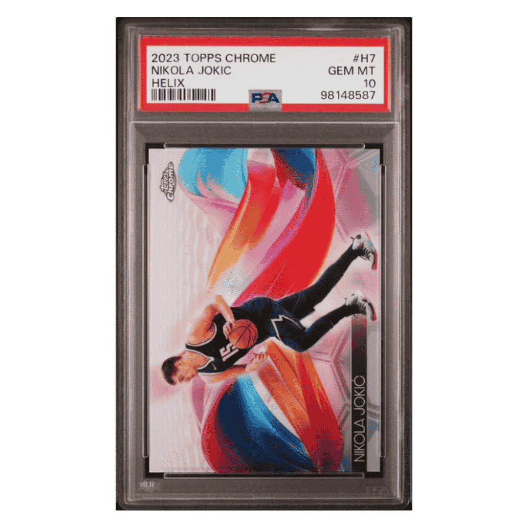 Nikola Jokic PSA 10 2023 Topps Chrome Helix SSP Card #H7