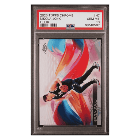 Nikola Jokic PSA 10 2023 Topps Chrome Helix SSP Card #H7