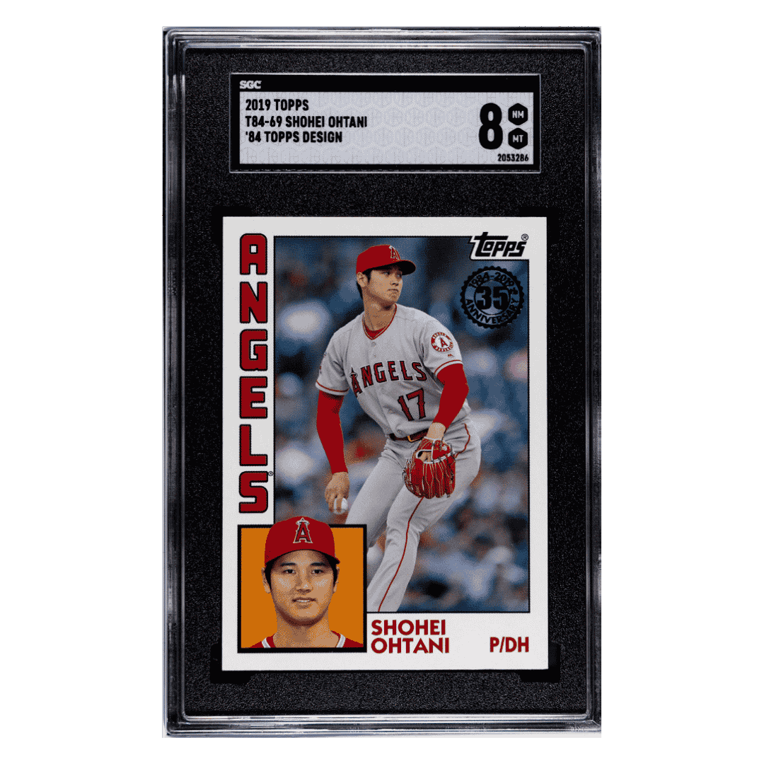 Shohei Ohtani SGC 8 2019 Topps '84 Design Card #T84-69