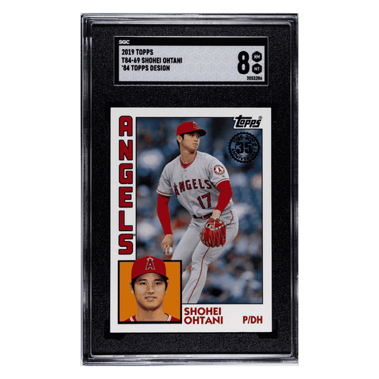 Shohei Ohtani SGC 8 2019 Topps '84 Design Card #T84-69