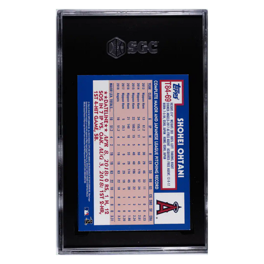 Shohei Ohtani SGC 8 2019 Topps '84 Design Card #T84-69