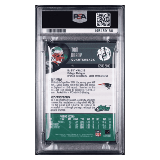Tom Brady PSA 9 2002 eTopps Card #1