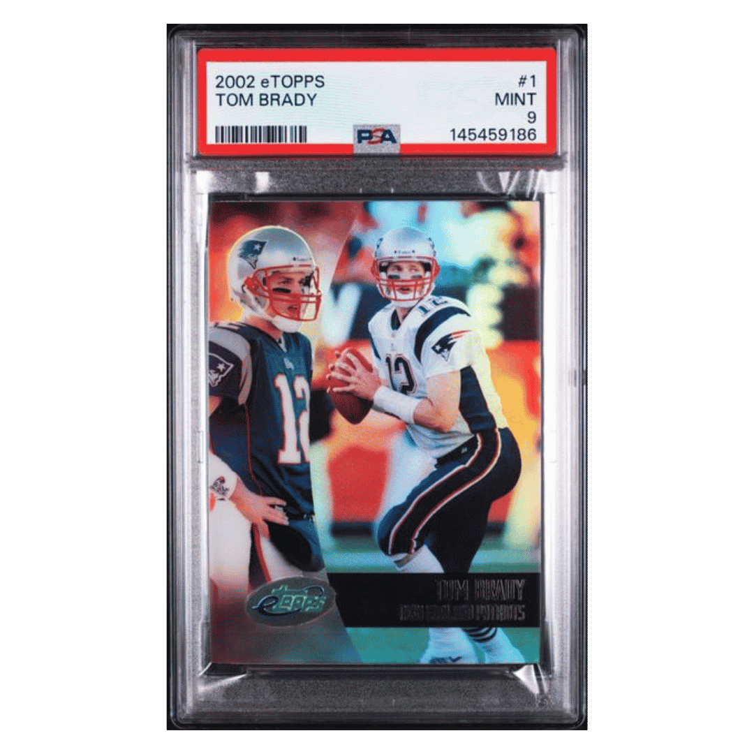 Tom Brady PSA 9 2002 eTopps Card #1