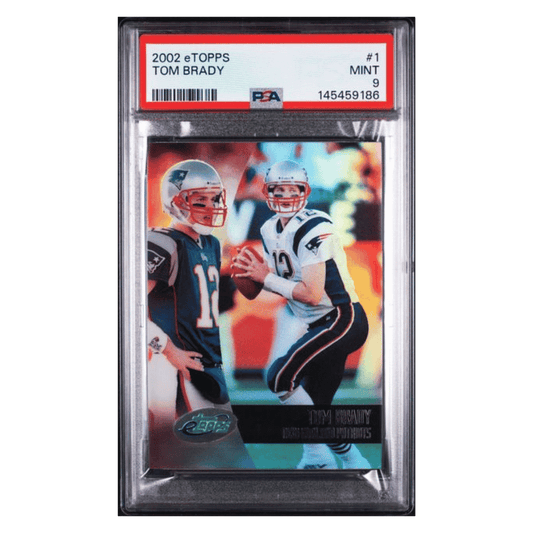 Tom Brady PSA 9 2002 eTopps Card #1