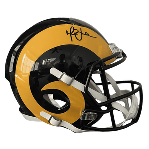 Marshall Faulk St Louis Rams Autographed Full Size Replica Helmet - JSA COA