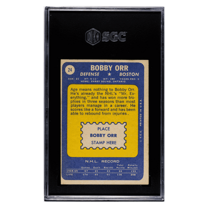 Bobby Orr SGC 4.5 1969-70 Topps Card #24