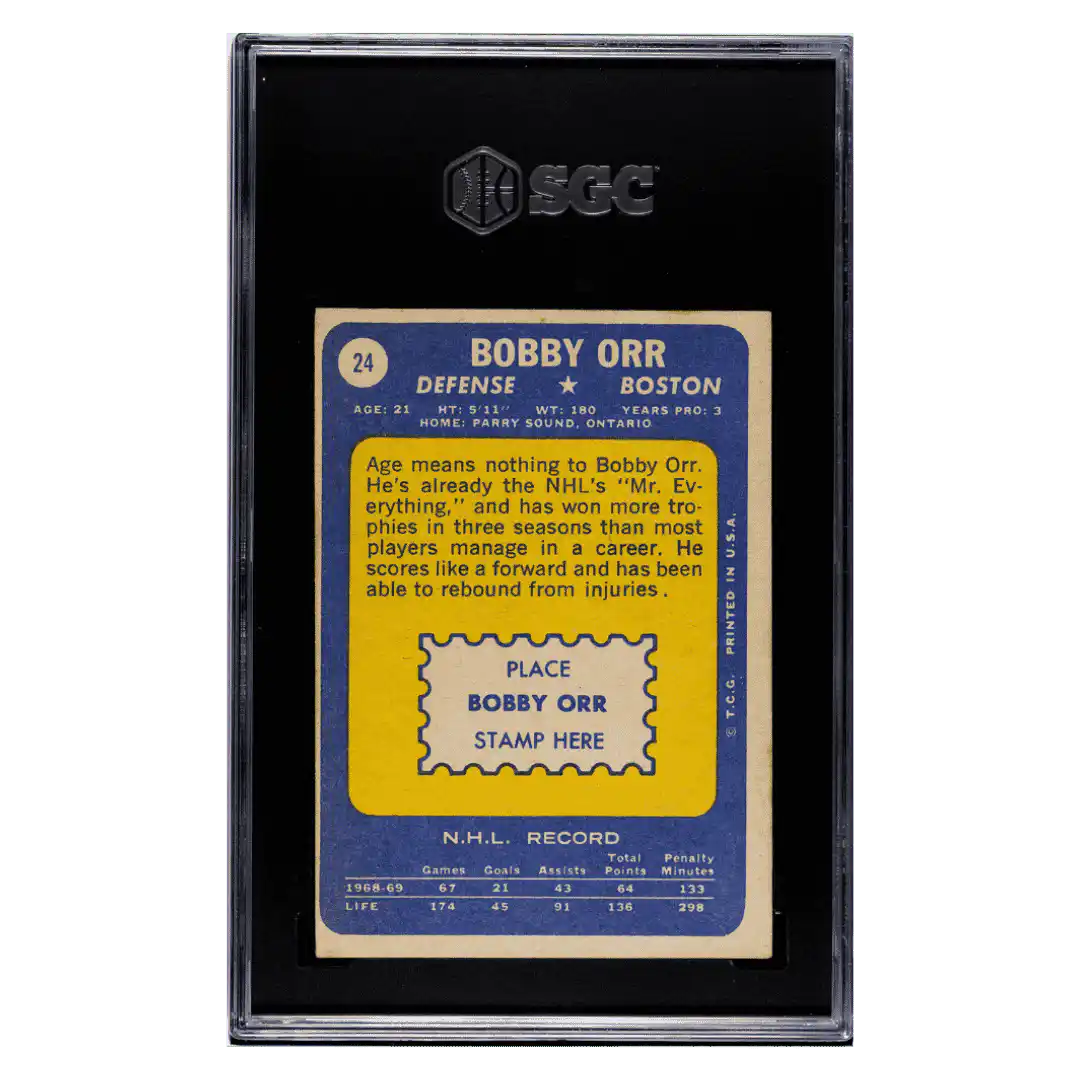 Bobby Orr SGC 4.5 1969-70 Topps Card #24