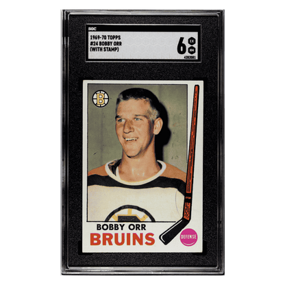 Bobby Orr SGC 6 1969-70 Topps - With Stamp Card #24