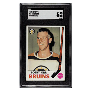 Bobby Orr SGC 6 1969-70 Topps - With Stamp Card #24