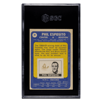Phil Esposito SGC 5.5 1969-70 Topps - With Stamp Card #30